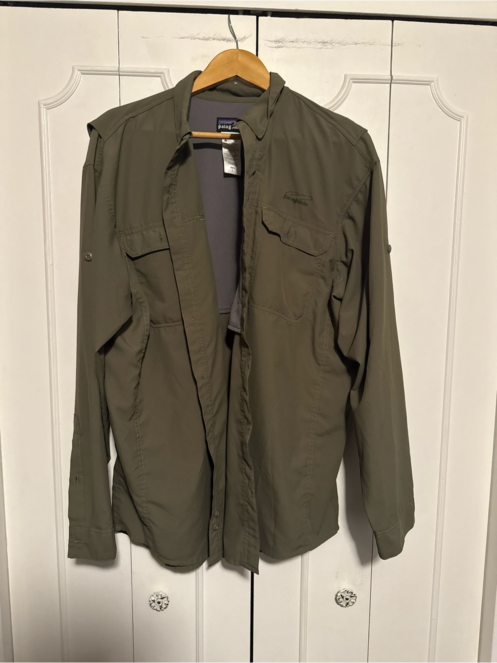 Patagonia Olive Green Lightweight Men's Shirt-Jacket